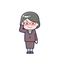 スーツ中年／女性 02