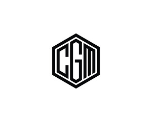 CGM logo design vector template. CGM