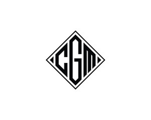 CGM logo design vector template. CGM