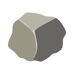 Rock stone cartoon. Cartoon game art rock and stone. Stone boulder, gravel rubble and pile of rocks cartoon isolated vector illustration