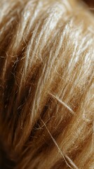 Fototapeta premium Close-up of Soft Brown Yarn Texture