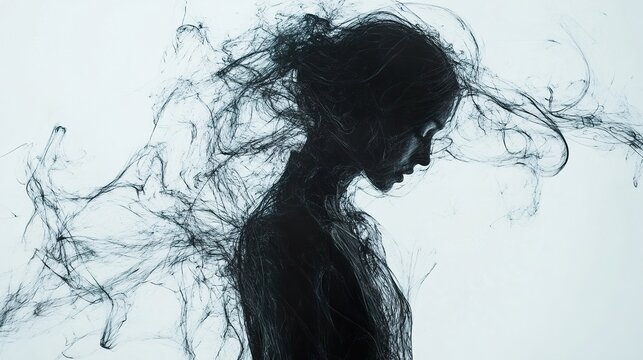 Enigmatic Melancholy: A Study in Shades of Gray