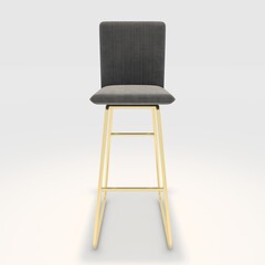 3d render bar stool design element. Furniture Collection