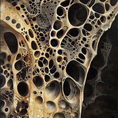 Abstract Cellular Structure: An Intricate Organic Artwork