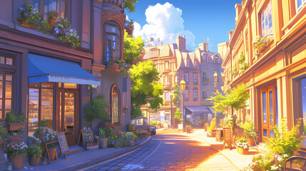 Obraz premium Shopping Streets landscape