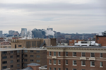 view from the top of the building