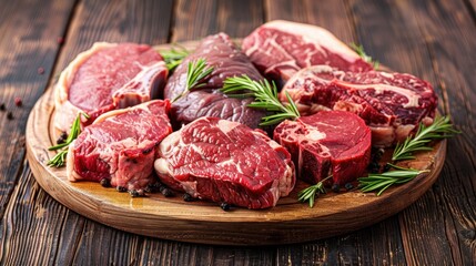Fototapeta premium Food Innovation: Innovating food production with plant-based meats, lab-grown proteins, and vertical farming, aiming to improve food security and sustainability. 