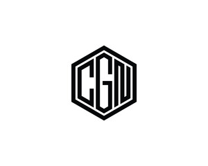 CGN logo design vector template. CGN