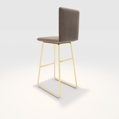 3d render bar stool design element. Furniture Collection