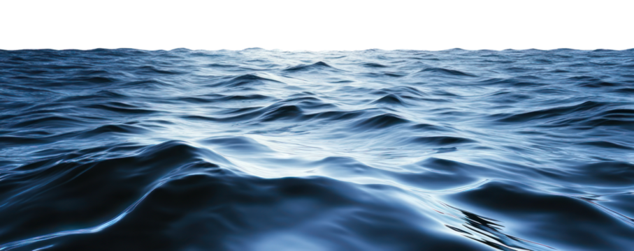 PNG Real night sea horizon ocean water.