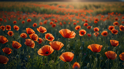 Obraz premium field of poppies