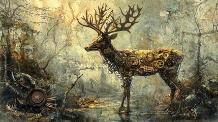 Biomechanical Mystic Deer