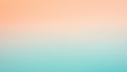 Naklejka premium Peach and Teal Gradient Background Soft Pastel Color Blend for Design