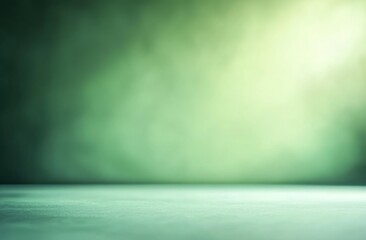 Green studio backdrop with subtle lighting and textured surface.