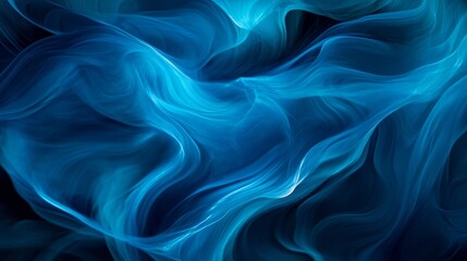 Obraz premium Abstract wavy blue texture background, ethereal