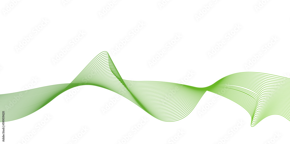 Fototapete abstract green waves background,abstract green wavy lines. colorful vector background.green wave mel