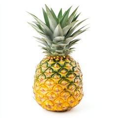 Fototapeta premium Ripe pineapple isolated on white background. (1)