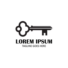 Silhouette Key Logo Design