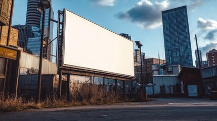 Obraz premium Large Horizontal Billboard in High-Traffic Area