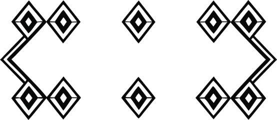 Border Frame Flat Line Art Vector Illustrations - Minimalist Decorative Designs