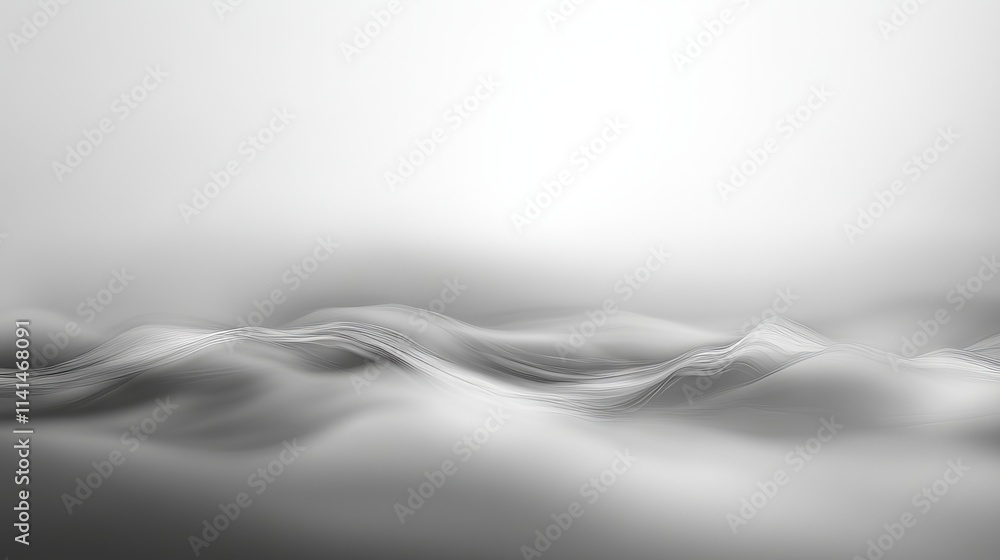 Poster abstract blur gray background with soft gradients, creating a smooth and calming visual effect for u