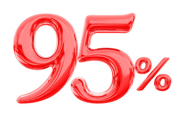 95 percent offer red