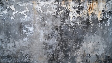Fototapeta premium Dark grey grunge concrete wall texture for vintage industrial background or urban design projects