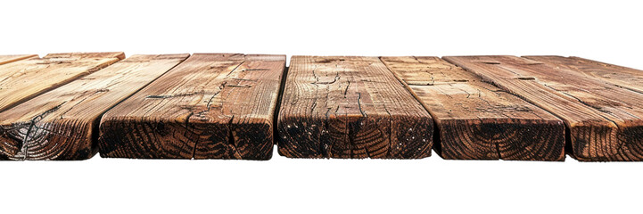 Fototapeta premium PNG Wooden table background isolated waterfront.