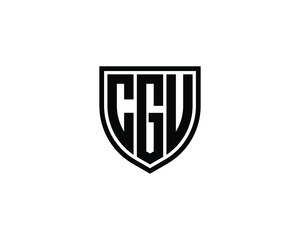CGU logo design vector template. CGU