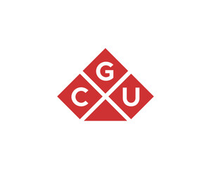 CGU logo design vector template. CGU