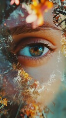 Nature's Reflection: An Autumnal Eye