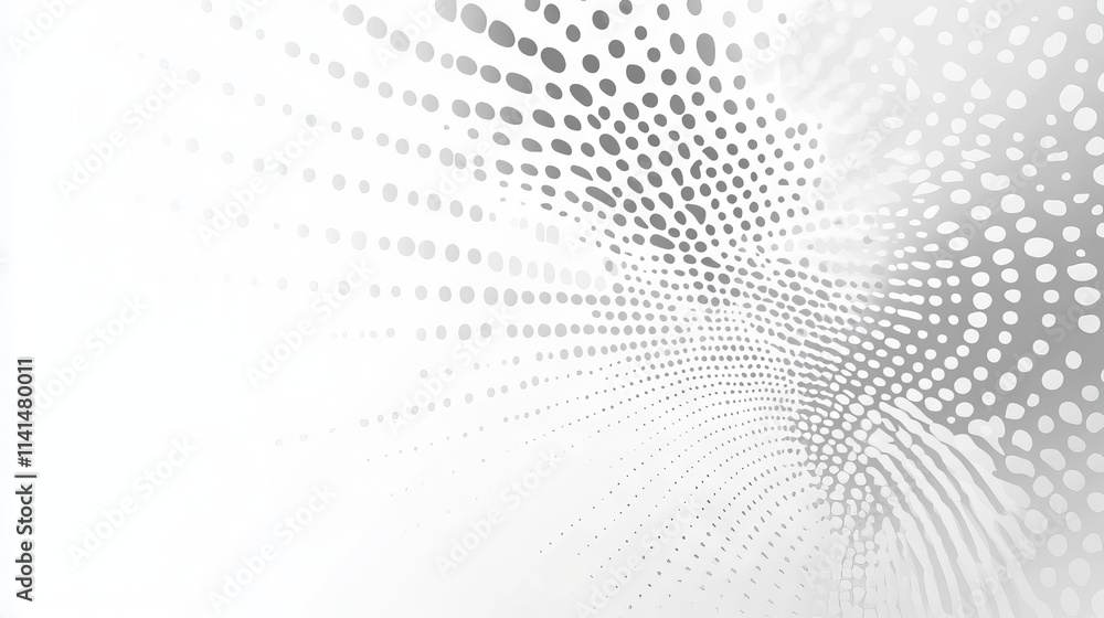 Poster modern white and grey halftone background – abstract decorative pattern for web design, banners, pos