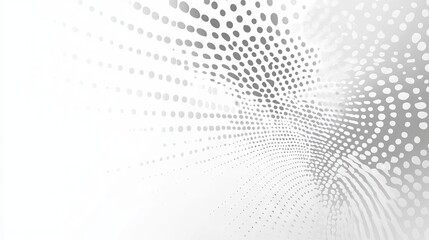 Modern white and grey halftone background &ndash; abstract decorative pattern for web design, banners, posters, and layouts &ndash; versatile vector illustration for digital and print projects