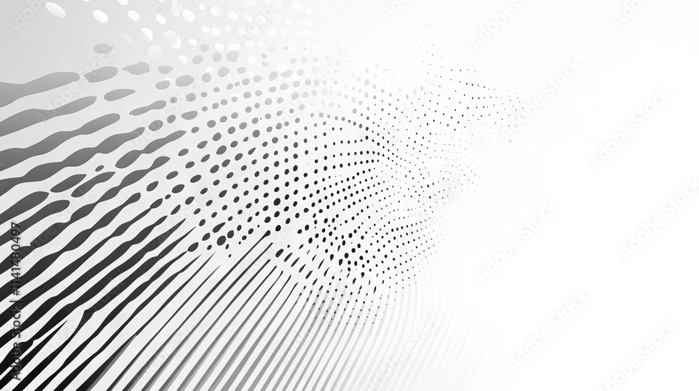Poster modern white and grey halftone background – abstract decorative pattern for web design, banners, pos