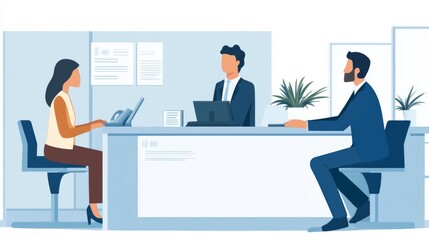 Know Your Customer (KYC) Concept. A person works on a laptop, displaying digital icons representing Know Your Customer (KYC) processes, including security, identification, and financial compliance.