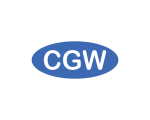 CGW logo design vector template. CGW