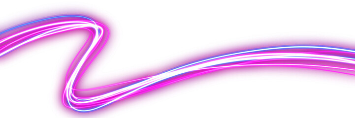 artistic neon line elements with vibrant colors