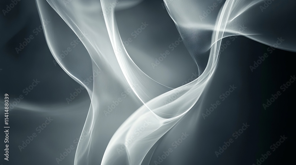 Aufkleber abstract gray background with smooth texture and subtle gradient, ideal for minimalistic design, mod