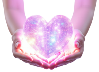 PNG Person hands making a heart person illuminated accessories.