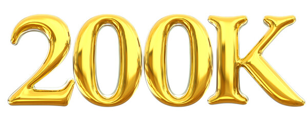 200K Follow Gold