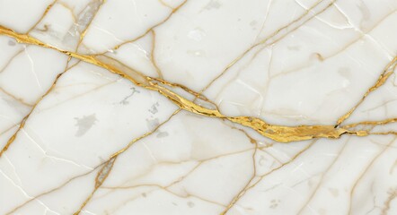 "Luxurious White Marble with Gold Veins"
