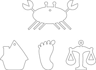 vector illustration design of beautiful and cute decorative toy images for children's room decoration