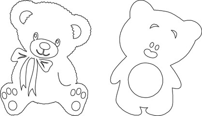 vector illustration design of beautiful animal doll image for children's toy decoration 