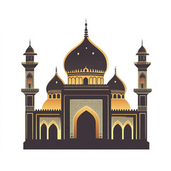 stunning silhouette of Arabian palace, showcasing ornate architecture and cultural significance