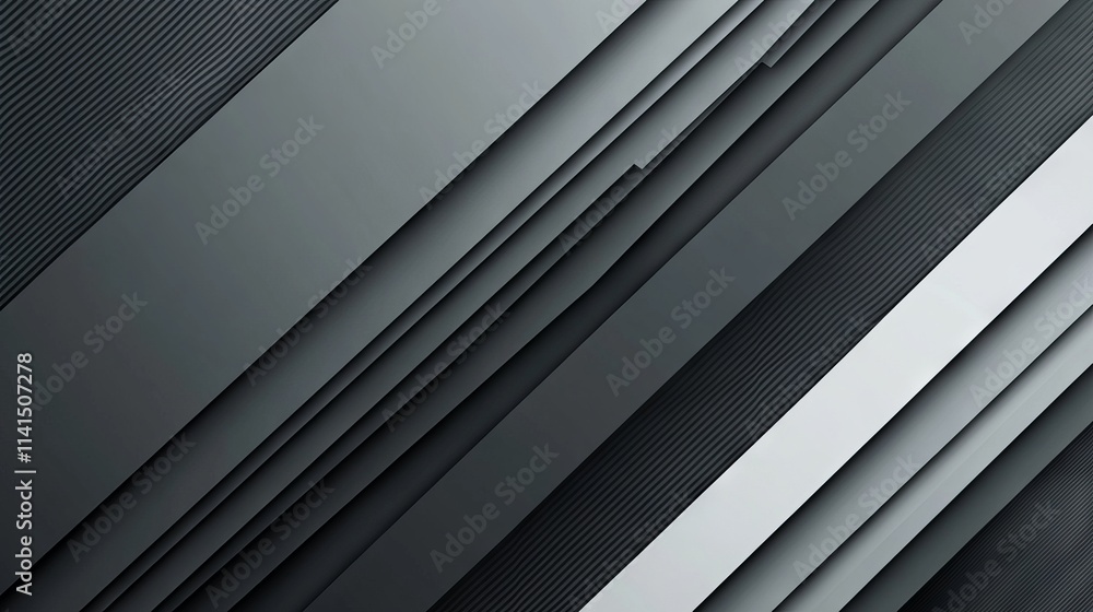 Poster modern abstract grey background with dynamic diagonal lines and strips pattern for contemporary grap