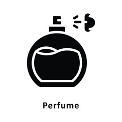 Perfume Vector Gylph Icon. Eps 10 File