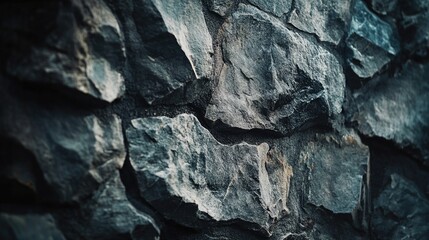 Stone wall with clock