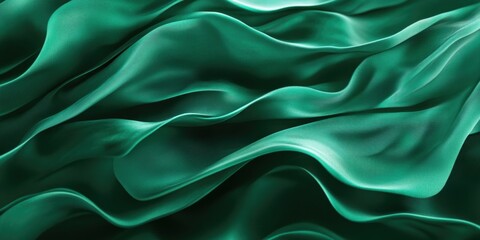 Fototapeta premium Green fabric texture