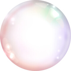 Rainbow bubble  ,transparent  bubble 