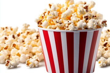 A flyer for a movie night event, featuring bold imagery, dramatic colors, and popcorn graphics